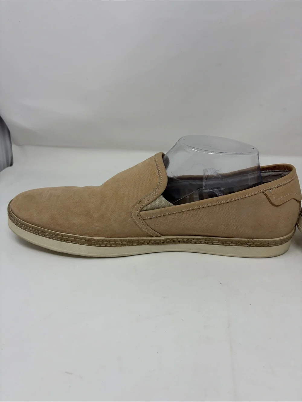 Donald J. Pliner Tan Suede Slip-On Casual Sneakers Men’s Size 9.5